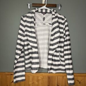 UG Apparel Iowa Hawkeyes‎ Women's size Med Cardigan gray And White, Open Front